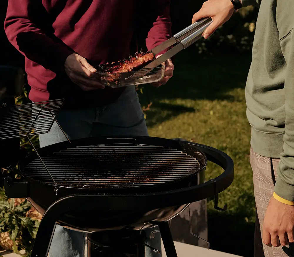 friends at barbecue